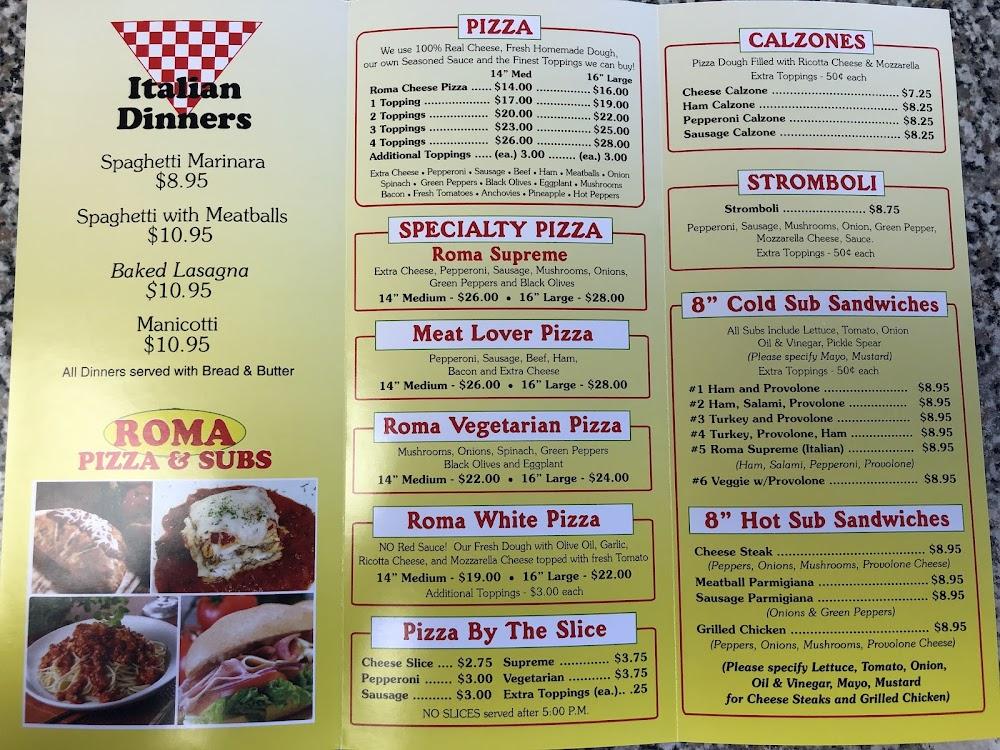 Roma Pizza & Subs Menu image 4